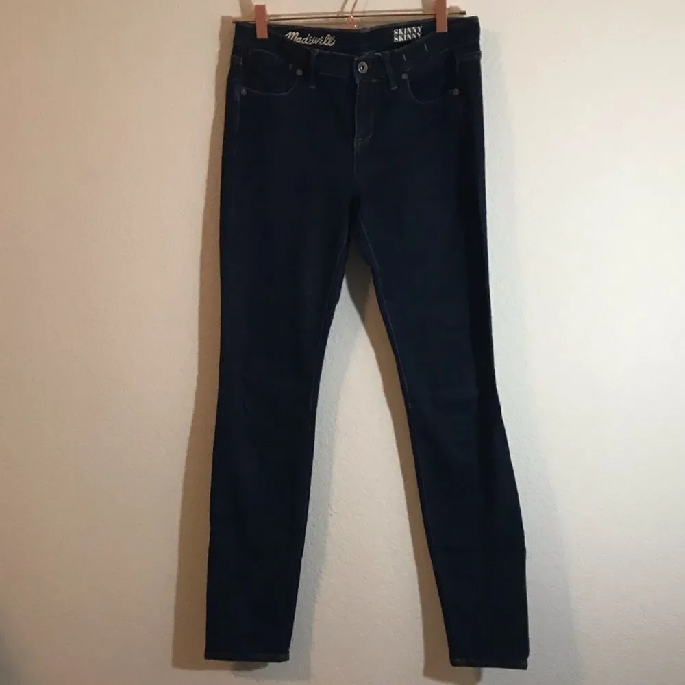 Madewell skinny skinny dark wash jeans‎
